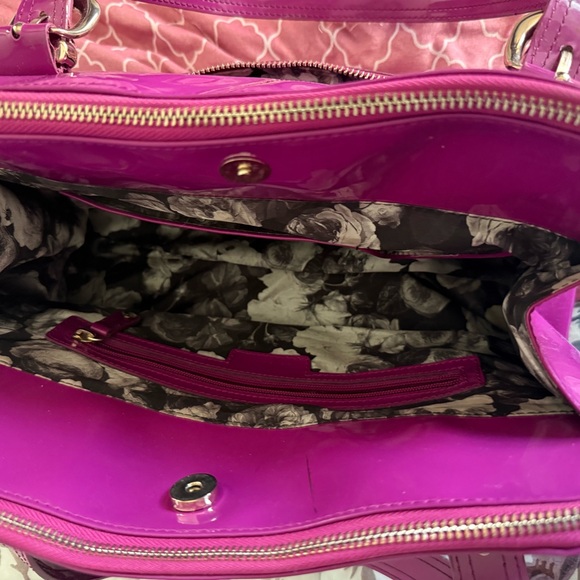 Ted Baker Fuchsia Glossy Shoulder Bag - Picture 5 of 14